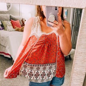 ALTAR’D STATE flowy tribal hippie top ☮️✨